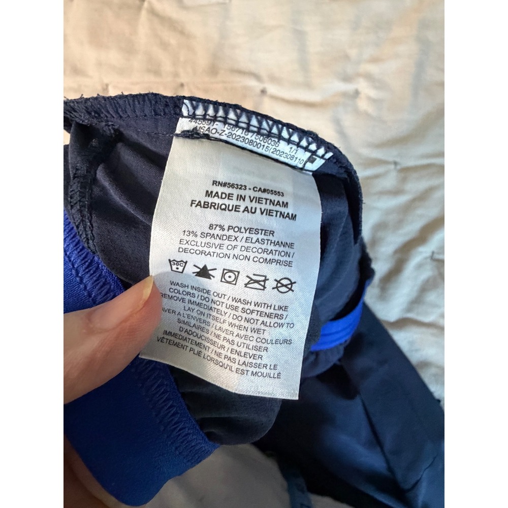 Nike Dri-Fit Running Pants Men L Navy Blue Athleisure Sports Gorpcore Stretch‎ - Picture 7 of 13